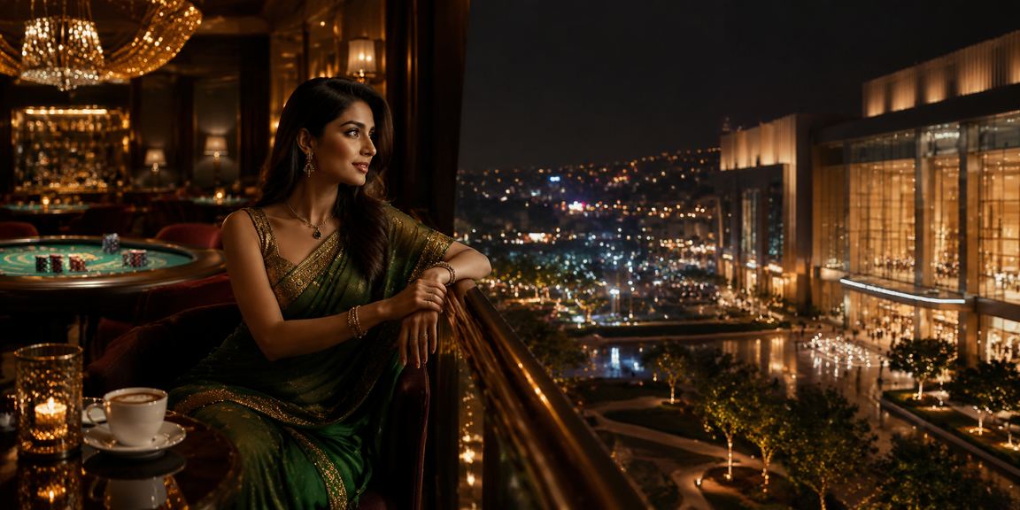 Indian woman registering online with mobile in Delhi